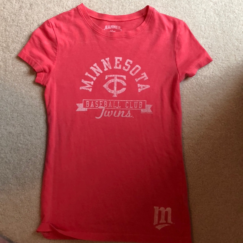 Peach MN Twins fitted shirt